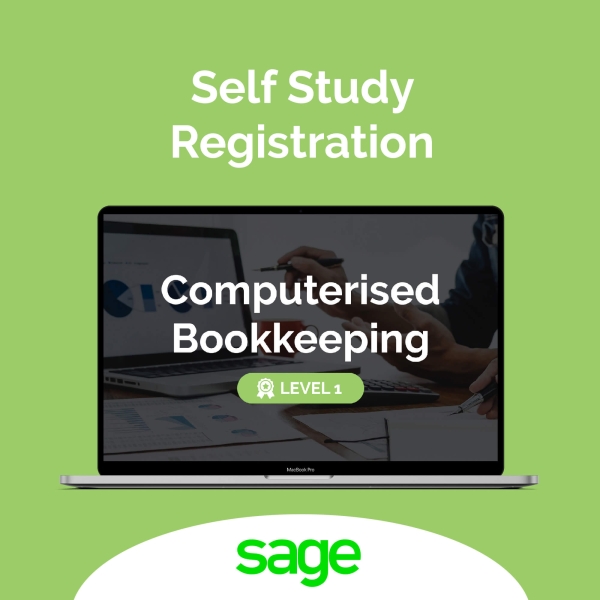 Level 1 award in computerised bookkeeping 601/9050/4 – self-study registration |