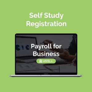Level 1 award in payroll for business (603/3022/3) self-study registration