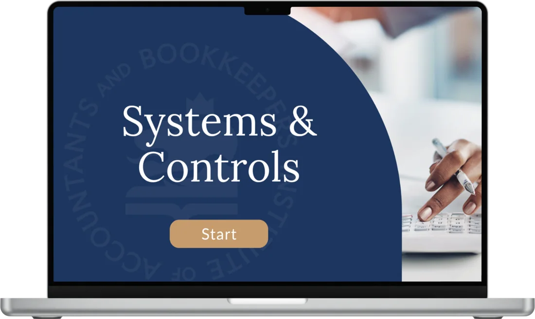 Iab aml module hero: systems and controls Systems and controls aml cpd module shown on a laptop screen