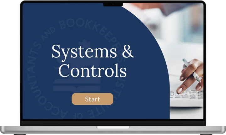 Aml Systems and controls aml cpd module shown on a laptop screen